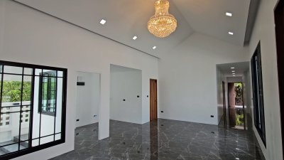 บ้านสร้างใหม่ริมคลอง ใกล้ตลาดน้ำอัมพวา