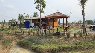 2ไร่ ขุดโคกหนองนาพร้อม มีบ้านน๊อคดาวน์ไม้ 1 หลัง