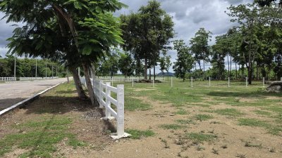 ที่ดิน 2 ไร่ ถนนหน้าแปลงกว้าง 10ม.+ พร้อมไฟฟ้า น้ำประปา ล้อมรั้ว