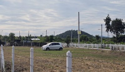 ที่ดินถมเสมอถนน ล้อมรั้ว ไฟฟ้า น้ำประปา 120 ตร.วา 390,000 บาท