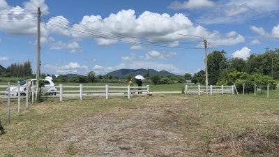 ที่ดินติดถนนลาดยาง มีสระเก็บน้ำ 350 ตร.วา ราคา 650,000 บาท