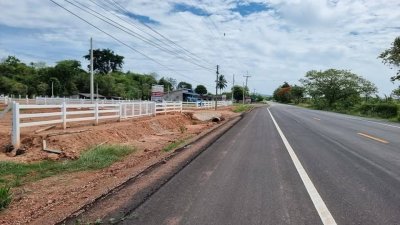 ที่ดินติดถนนทางหลวง ทำเลค้าขาย 200 ตร.วา