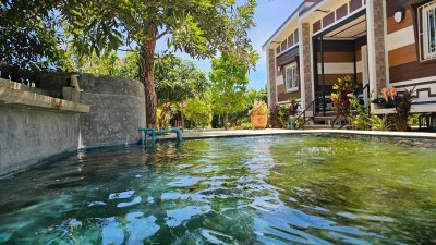 บ้านสวนเกษตรผสมผสานไม้กิน พร้อมบ้าน 2 หลัง