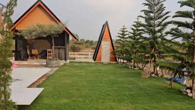 บ้านบนที่ดินโฉนดวิวเขา พร้อมเฟอร์นิเจอร์ และพื้นที่สวนพักผ่อนชมวิว