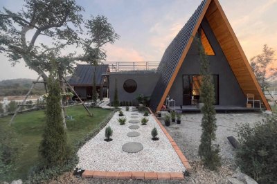 บ้านบนที่ดินโฉนดวิวเขา พร้อมเฟอร์นิเจอร์ และพื้นที่สวนพักผ่อนชมวิว