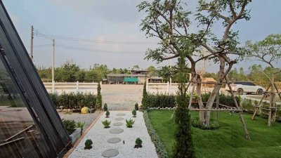 บ้านบนที่ดินโฉนดวิวเขา พร้อมเฟอร์นิเจอร์ และพื้นที่สวนพักผ่อนชมวิว