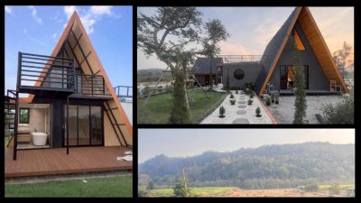 บ้านบนที่ดินโฉนดวิวเขา พร้อมเฟอร์นิเจอร์ และพื้นที่สวนพักผ่อนชมวิว