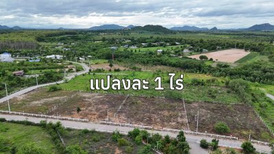 ที่ดินใกล้ถนนทางหลวง เนื้อที่ 1 ไร่ ติดถนน 2 ด้าน
