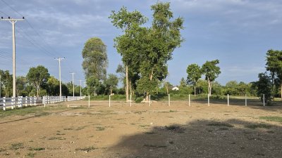 ที่ดินโฉนด ถนนกว้าง ใกล้รพ.และตลาดจอมบึง 10นาที เริ่มต้น 200 ตารางวา