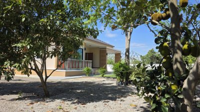 บ้านสวนชั้นเดียว ใกล้ตลาดจอมบึง ต.จอมบึง อ.จอมบึง จ.ราชบุรี