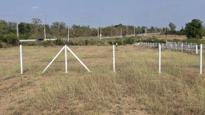 ที่ดินโฉนด 1 ไร่ ไม่มีประวัติน้ำท่วม เป็นเนินสูงกว่าถนนหลัก