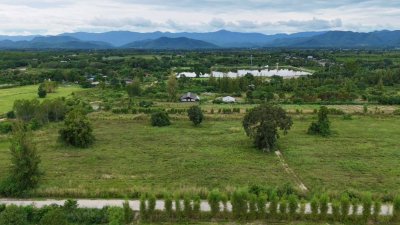 ที่ดินสวนผึ้งทำเลติดถนน ใกล้รพ.สวนผึ้ง และตลาดป่าหวาย 28 ไร่