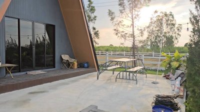 บ้านพร้อมที่ดินโฉนดวิวเขา พร้อมเฟอร์นิเจอร์ และพื้นที่สวนพักผ่อนชมวิว