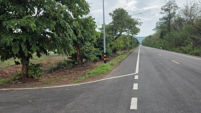 ที่ดินติดถนนทางหลวง ต.หนองกวาง อ.โพธาราม จ.ราชบุรี