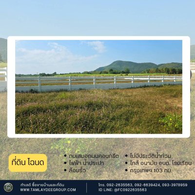 ที่ดินวิวเขาล้อม 300 ตร.วา ต.หนองกวาง อ.โพธาราม จ.ราชบุรี