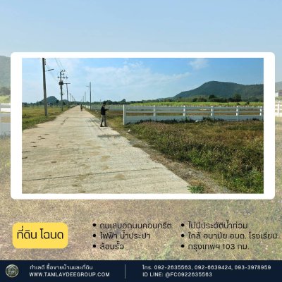 ที่ดินวิวเขาล้อม 300 ตร.วา ต.หนองกวาง อ.โพธาราม จ.ราชบุรี