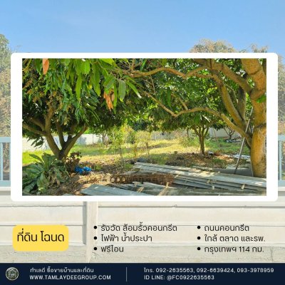 สวนมะม่วง 200 ตร.วา รั้วคอนกรีตสำเร็จรูป