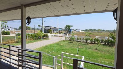 บ้านพร้อมที่ดิน 1 ไร่ 1 งาน 29 ตร.วา บ้านทรงไทยคู่ (น๊อคดาวน์)