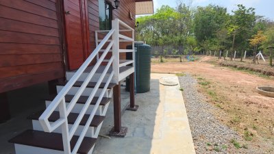 บ้านพร้อมที่ดิน 1 ไร่ 1 งาน 29 ตร.วา บ้านทรงไทยคู่ (น๊อคดาวน์)