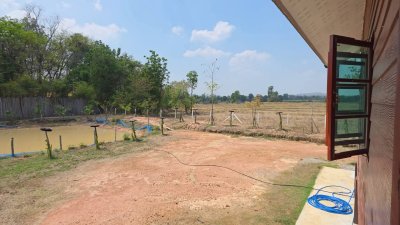 บ้านพร้อมที่ดิน 1 ไร่ 1 งาน 29 ตร.วา บ้านทรงไทยคู่ (น๊อคดาวน์)