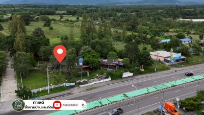 ที่ดินติดถนนหลักสวนผึ้ง ไร่ละ 300,000.- หัวมุมถนน ติดถนน 2ด้าน ไม่มีประวัติน้ำท่วม