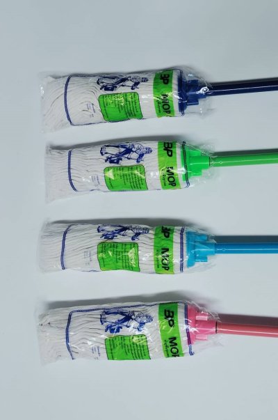 ผ้าถูพื้น 300 กรัม  จุกกลม สีขาว