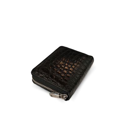 CACCB-006 : CROCODILE LEATHER MINI ZIP WALLET