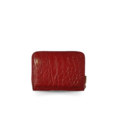 CACCB-006 : CROCODILE LEATHER MINI ZIP WALLET