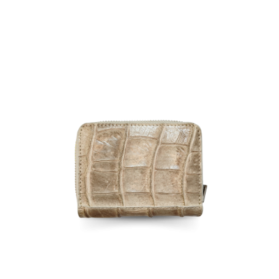 CACCB-006 : CROCODILE LEATHER MINI ZIP WALLET