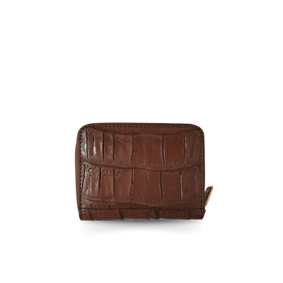 CACCB-006 : CROCODILE LEATHER MINI ZIP WALLET