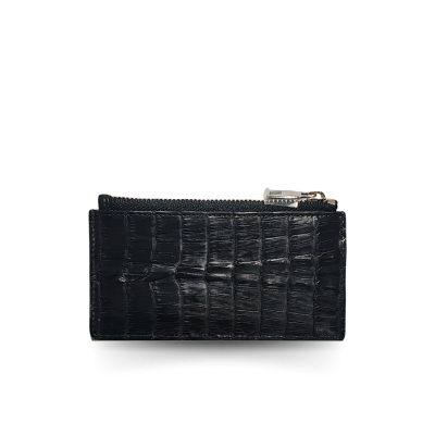 CROCODILE LEATHER CARD HOLDER COIN PURSE : CACCB023BTMX