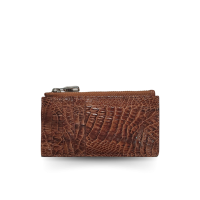 CROCODILE LEATHER CARD HOLDER COIN PURSE : CACCB023BTMX