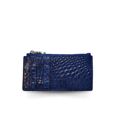 CROCODILE LEATHER CARD HOLDER COIN PURSE : CACCB023BTMX