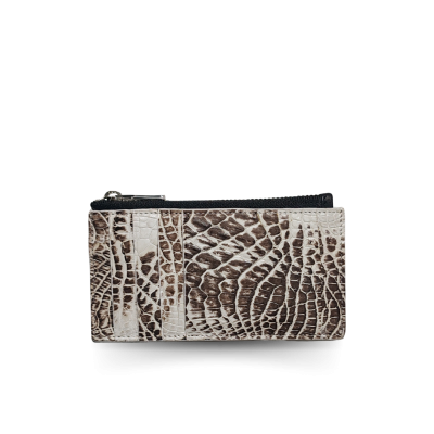 CROCODILE LEATHER CARD HOLDER COIN PURSE : CACCB023BTMX