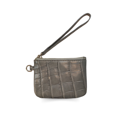 CACCB031TL : CROCODILE LEATHER MINI POUCH WITH STRAP COIN PURSE