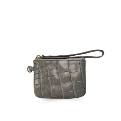 CACCB031TL : CROCODILE LEATHER MINI POUCH WITH STRAP COIN PURSE