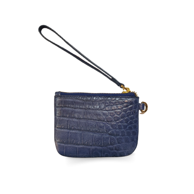 CACCB031TL : CROCODILE LEATHER MINI POUCH WITH STRAP COIN PURSE