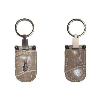 CROCODILE LEATHER KEYCHAIN : CACKC004S