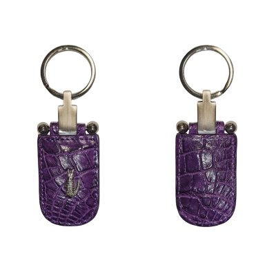 CROCODILE LEATHER KEYCHAIN : CACKC004S