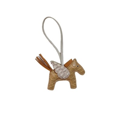 CROCODILE LEATHER TRICK KEYCHAIN : CACKC046PN