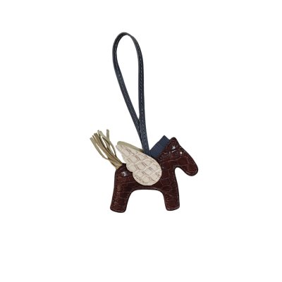CROCODILE LEATHER TRICK KEYCHAIN : CACKC046PN