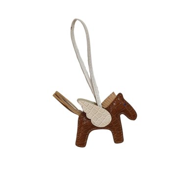 CROCODILE LEATHER TRICK KEYCHAIN : CACKC046PN