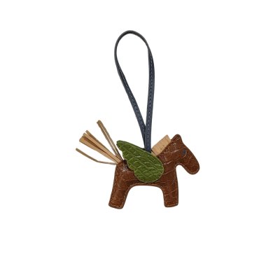 CROCODILE LEATHER TRICK KEYCHAIN : CACKC046PN