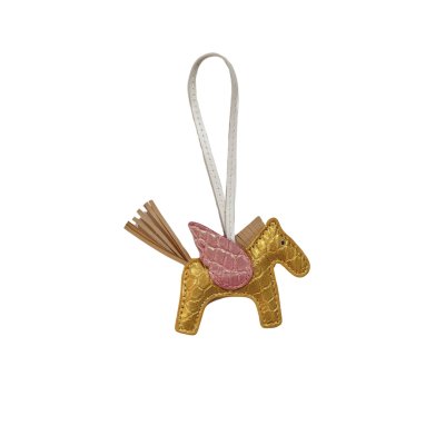 CROCODILE LEATHER TRICK KEYCHAIN : CACKC046PN