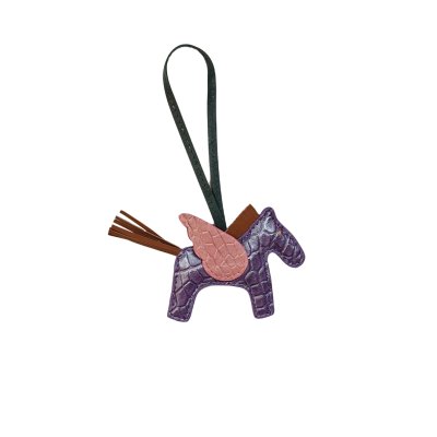 CROCODILE LEATHER TRICK KEYCHAIN : CACKC046PN