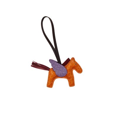 CROCODILE LEATHER TRICK KEYCHAIN : CACKC046PN