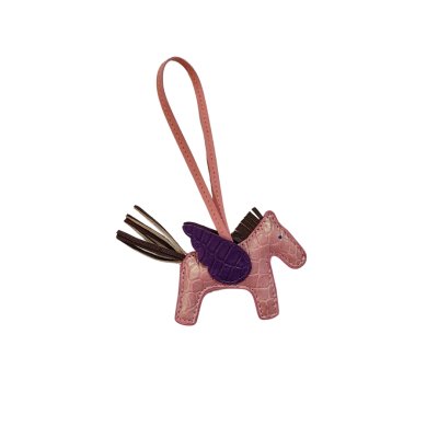 CROCODILE LEATHER TRICK KEYCHAIN : CACKC046PN