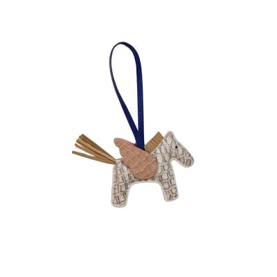 CROCODILE LEATHER TRICK KEYCHAIN : CACKC046PN