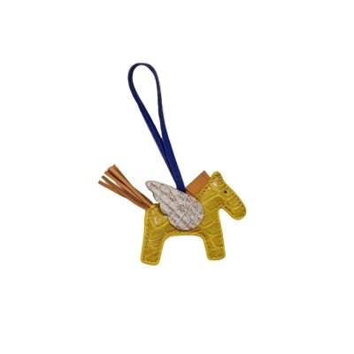 CROCODILE LEATHER TRICK KEYCHAIN : CACKC046PN