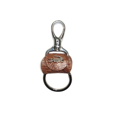 CROCODILE LEATHER KEYCHAIN : CACKC048